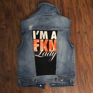 ONE OF ONE CUSTOM DENIM VEST
